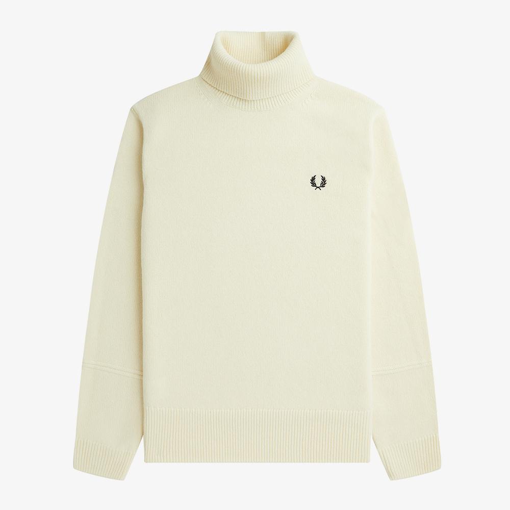 Fred Perry [Sharp] Knit Roll Neck (560) Afpm2336826-560 Ecru/L