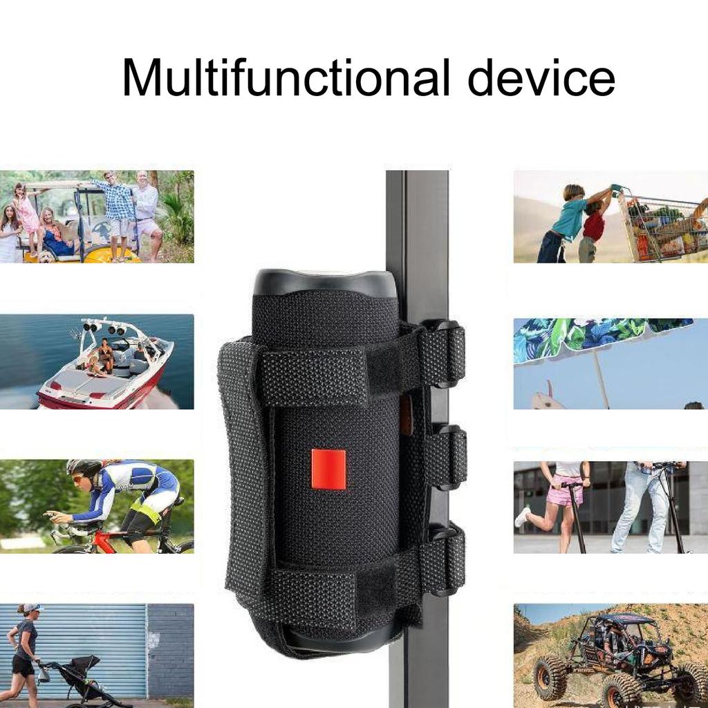 Bike Bluetooth Speaker Mount Portable Speaker Mount Adjustable Strap Bracket Holder for Mountain Bike Large