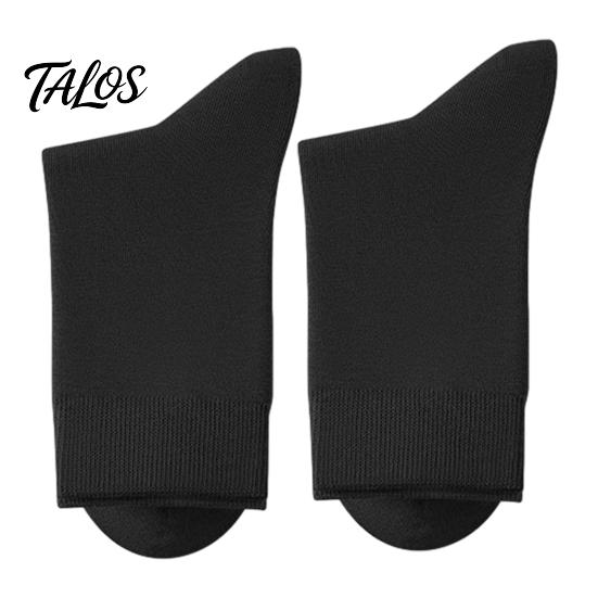 Chaussettes Business Respirantes Homme Mi-mollet, Couleur Unie Décontractées Douces Non Serrantes Évacuant la Transpiration pour l'Automne l'Hiver et le Quotidien Humidité