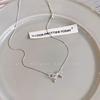 Korean version bow necklace women's new minimalist collarbone chain fashion high sense versatile neck chain accessories