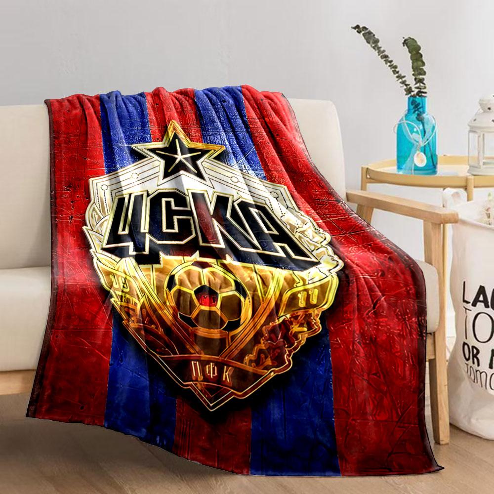 CSKA Emblem Blanket Design for all seasons blanket lunch break throw gift