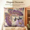 Indonesia Batik Design Cushion Cover Natural Linen Organic Fabric DoubleSided Printing Sofa Home Decor Gift Pillow Case