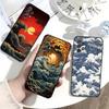 Ukiyo Ocean Waves Phone Case For Samsung S25,S24,S21,S22,S23,S30,Ultra,S20,Plus,Fe,Lite,Note,10 Black Soft Shell