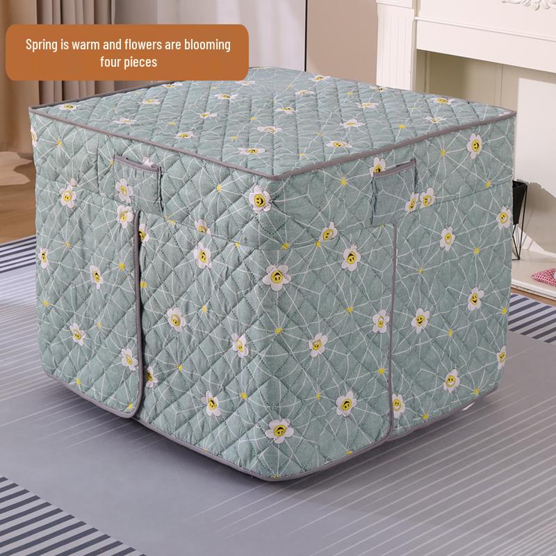 Plush Quilted Heated Fire Pit Table Cover: Winter-Ready Warm Blanket for Square Tables