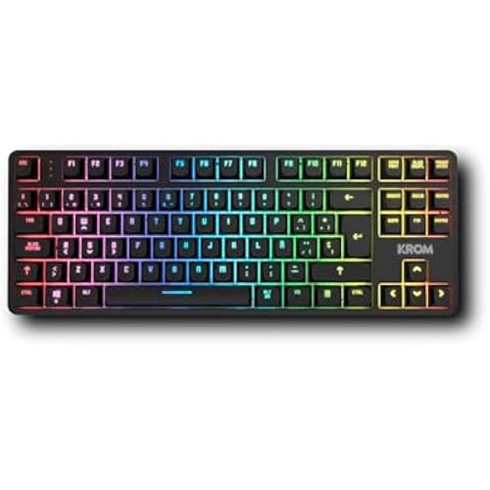 Clavier Mécanique - KROM - Kernel Pro - RGB 18 Effets - Bluetooth 5.3 - TKL - Antighosting Complet