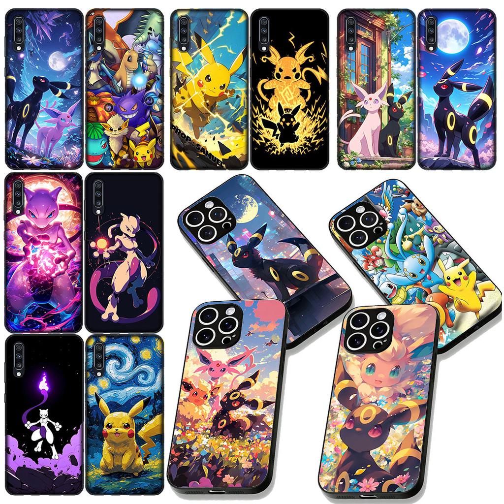Umbreon P-Pikachus Espeon P-Pokemons Phone Case for Apple iPhone 12 13 Mini XS 11 Pro Max 7 8 Plus + XR 8+ X SE 2020 SE3 Cover