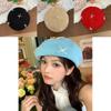 Cute And Sweet Korean Style Beret Hat For Women With Bow And Embroidery For Spring