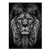 Animal Family Poster Lion Family Print Black and White Canvas Wall Art Modern Painting Picture Decor for Bedroom Wall Art Gift