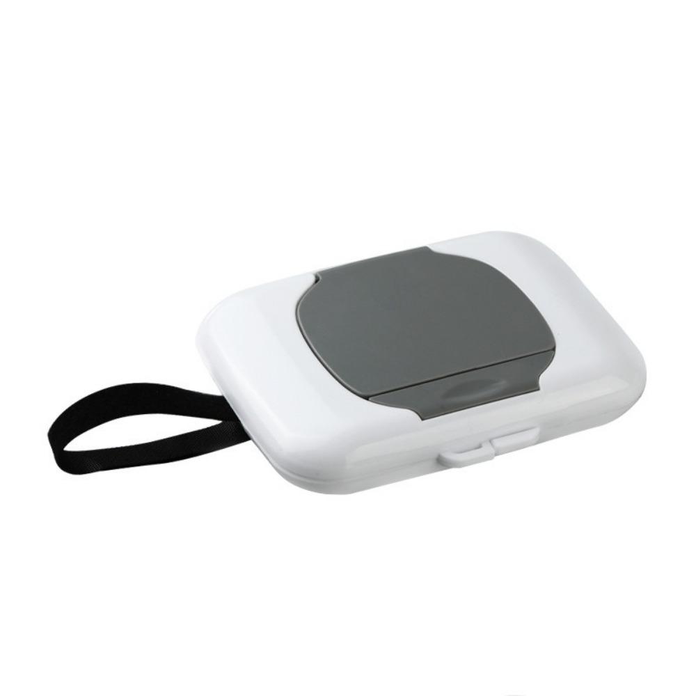 Plastic Wipes Dispensers Sealed Baby Wipe Box Multi-functional Wet Wipe Container Stroller серый
