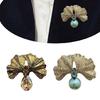 Elegant Gingko Leaf Brooch Pin Unique Lapel Pin Stylish Clothing Jewelry Plant Brooch Pin Suitable for Daily Party Wear