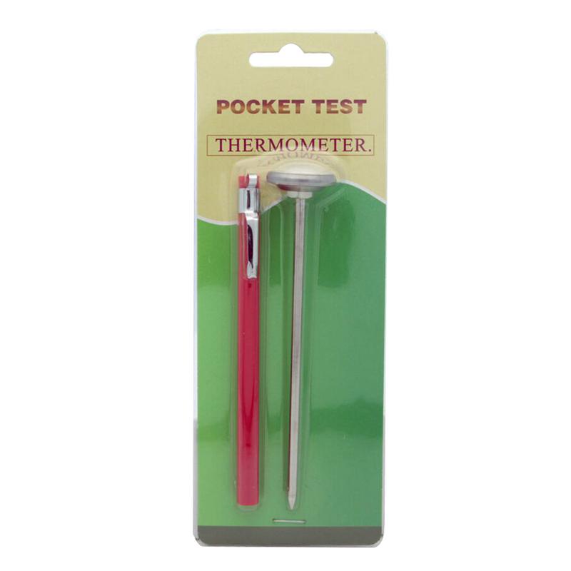 Stainless Steel Soil Thermometer 127mm Stem EasytoRead 27mm Dial Display 0100 Degrees Celsius Range Soil Temperature Thermome