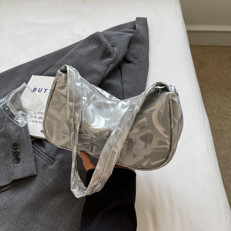 Solid Color Small Bag for Women In Summer New Texture Shoulder Bag Large Capacity Korean Version Niche Simple Underarm Bag Trendy