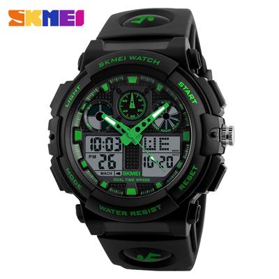 SKMEI 1270 Quarz digitale elektronische Herrenuhr Mode Dual Time Armband