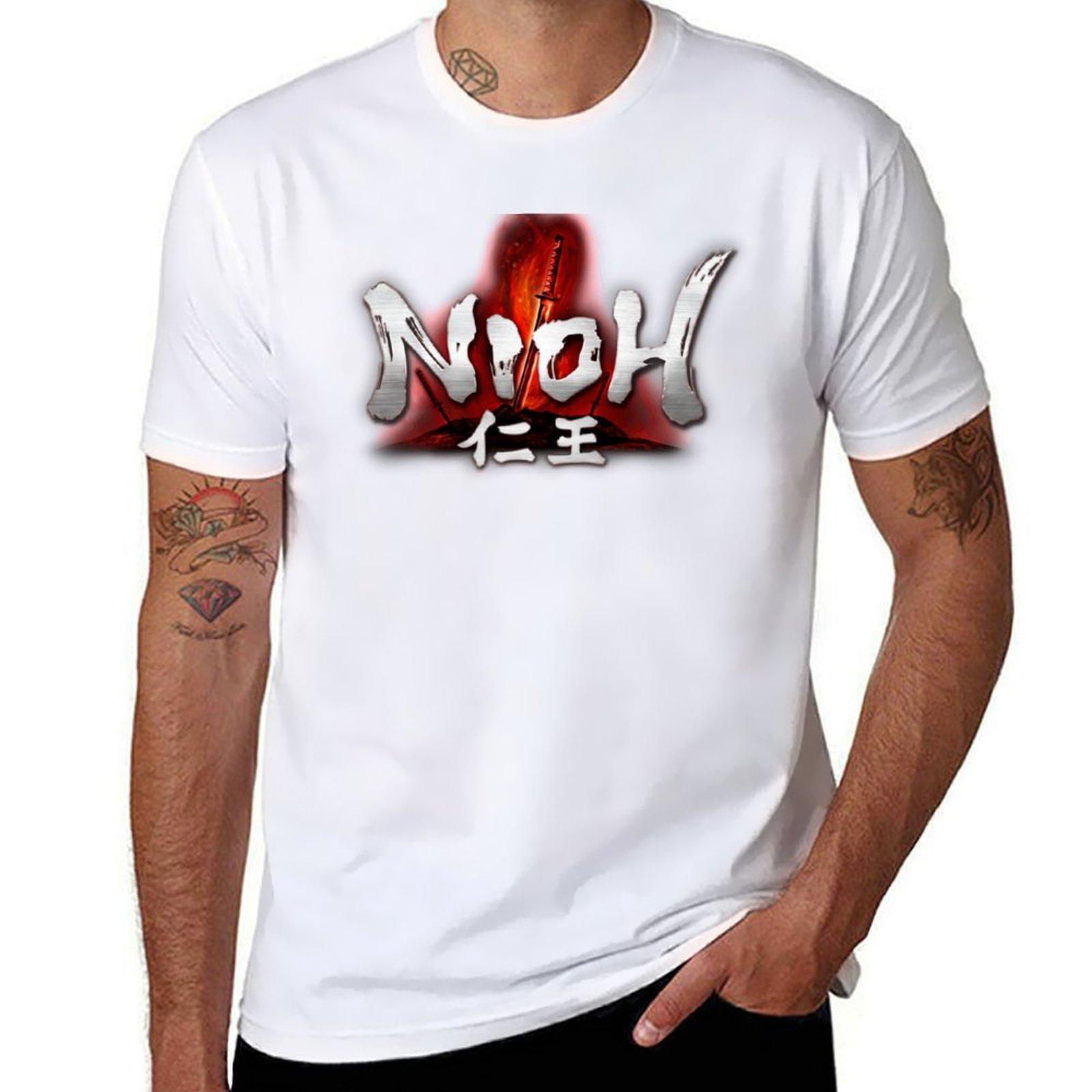 Hq Nioh Logo (Vector) Tshirt Boys Whites Fashion Shirts Blouse Unisexs Clothes S