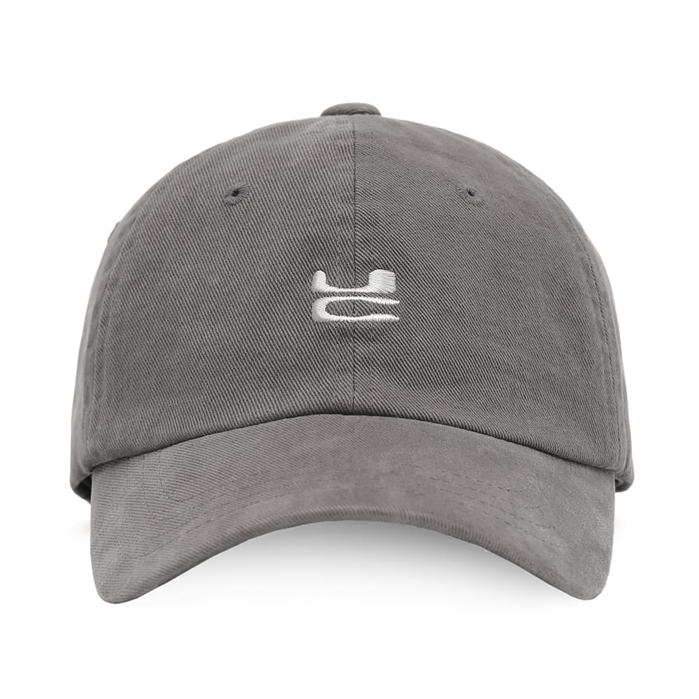 Classic Washed Cotton 4 Season Unisex Adjustable Size Daily One Size Basic Ball Cap UV Sun Production Hat Korean [UNDERCONTROL] (Charcoal)