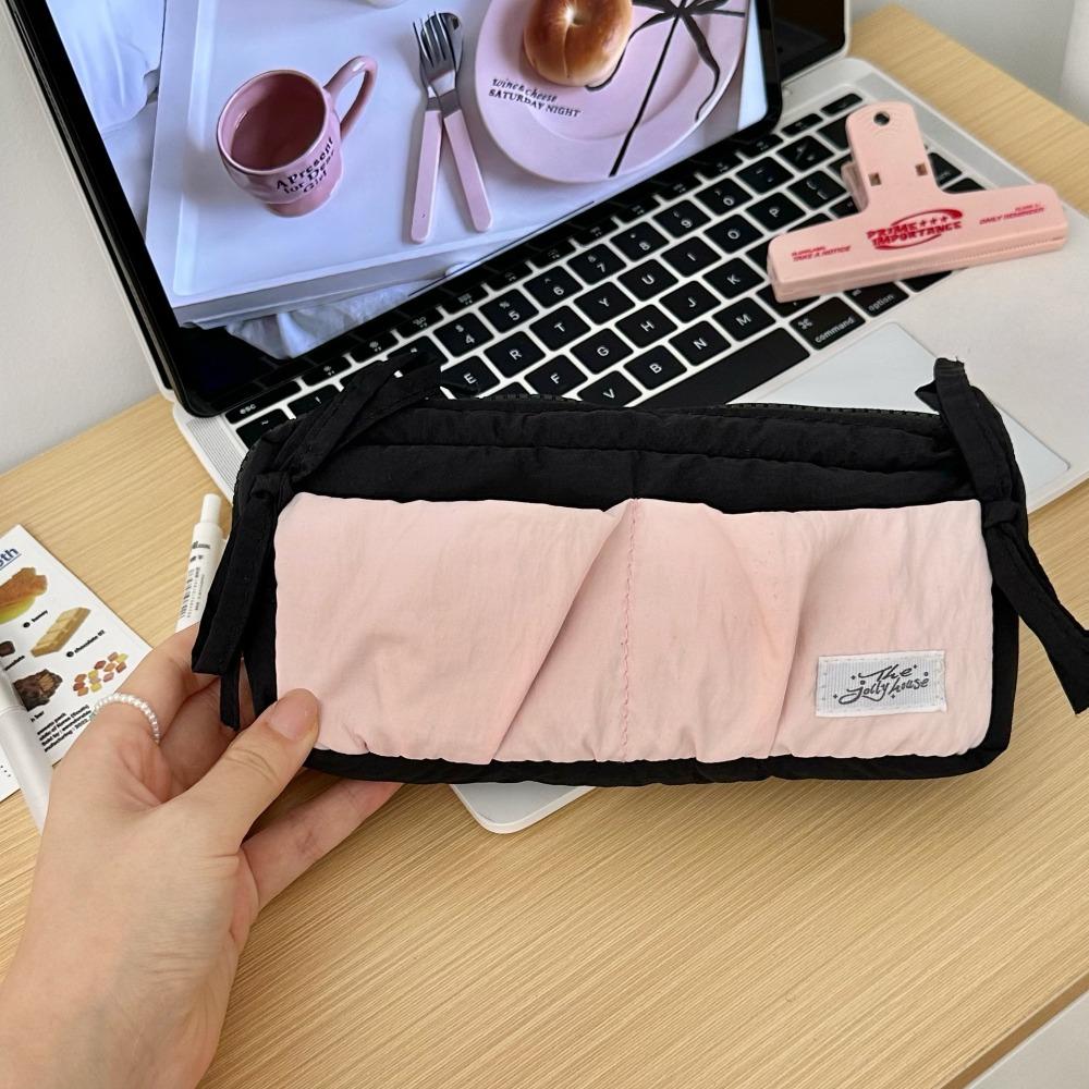 Bowknot Korean Pencil Case Desktop Storage Ins Pencil Pouch Y2K Bow Stationery Bag  Children