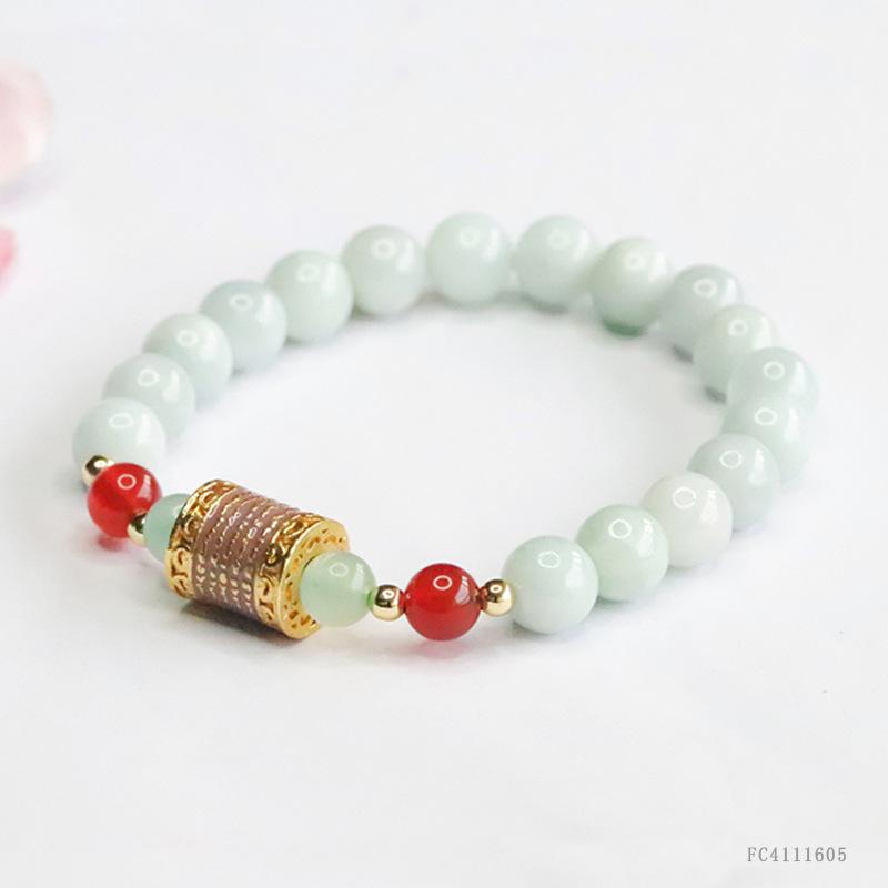 Ximang ximang Shinzue Jadeite Bracelet Five Pieces of Scriptures as Right Rain  Generation S4111605