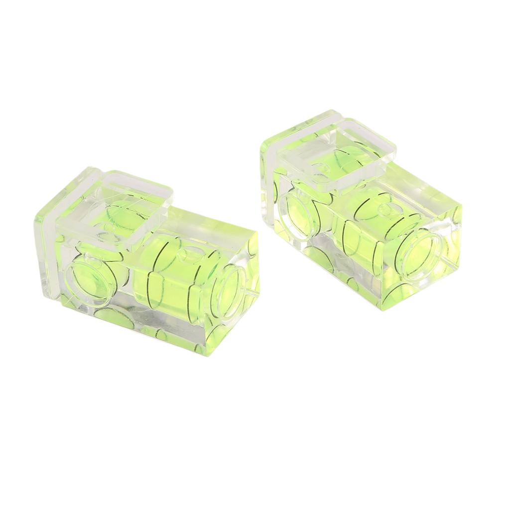 2 PCS  Shoe Bubble Level Camera Two Axis Spirit Level for Digital and Film Camera