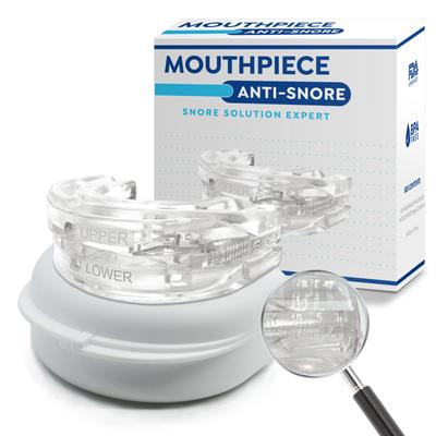 Adjustable Anti Snore Mouthpiece with Scale, Custom Fit Dental Snoring Solution, BPA Free Stop Snoring Device for Men & Women