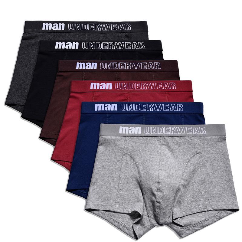 Men's Pure Cotton Mid-Waist Loose Boxer Briefs - Comfortable, Breathable, Plus Size Trunks (Long)
