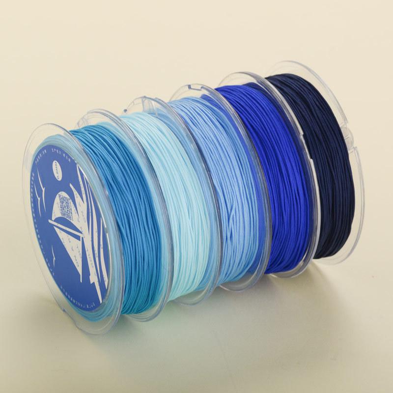 Blue Jade Thread Set: Beading and Bracelet Weaving Cord for Handmade Jewelry