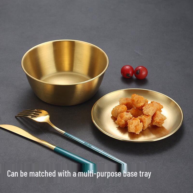 Gold Stainless Steel Multi-use Bowl