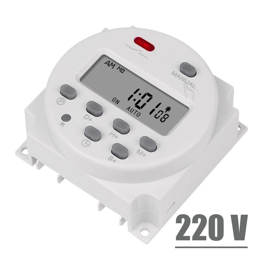 

7 Days Rechargeable Battery Programmer Timer Switch Time Relay CN101A Digital Timer 220V