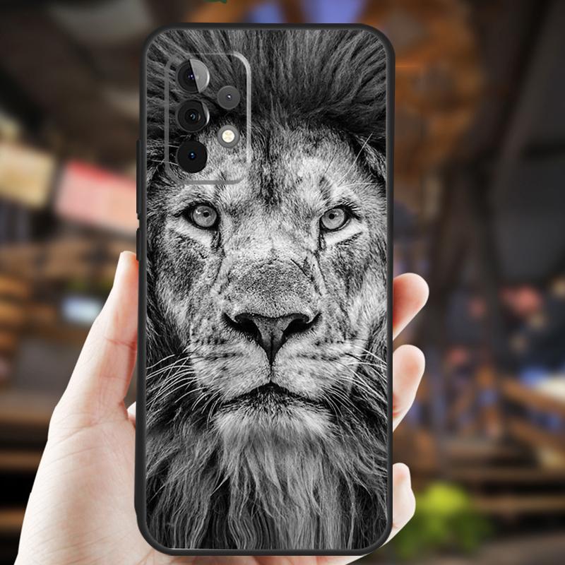 Animal Lion Case For Samsung Galaxy A34 A06 A05 A32 A16 A55 A36 A26 A54 A14 A22 A52 A35 A15 A53 A13 A56