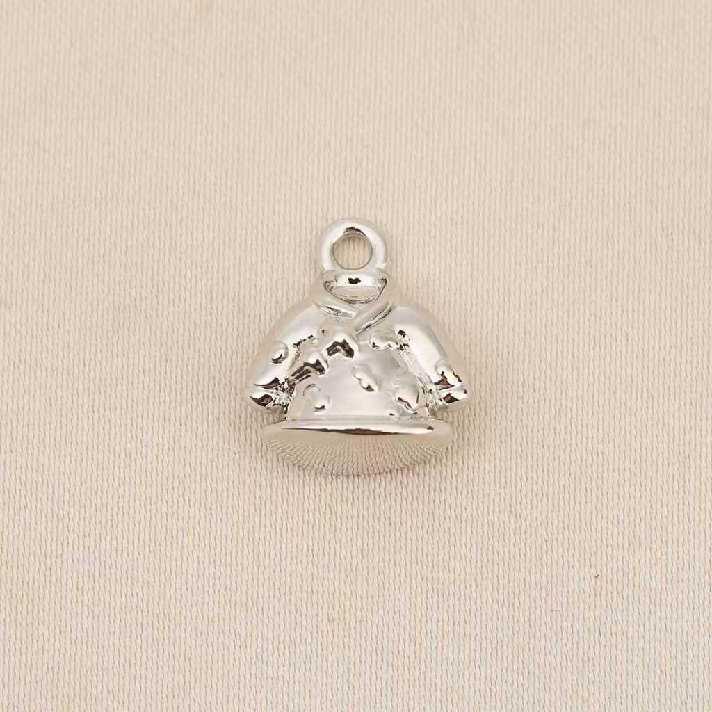 Liangfei Copper-Plated 18k Gold 3D Fashion Clothes Pendant DIY Jewelry Accessory