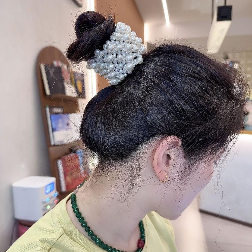 Baroque Pearls Bracelet Elastic Wide Bangle Simple Women Bracelet Gift