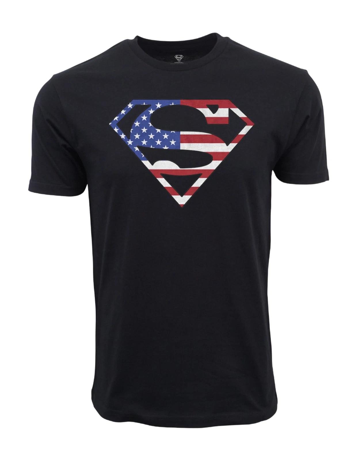 Men s and Women s T-shirts SUPERMAN ORIGINAL FLAG LOGO XL