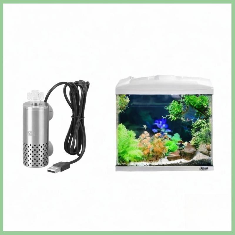 USB Power Aquarium Home Efficient Cleaning Filtration System Oil Film Processor Electric Oil Film Remover Electric Oil Skimmer