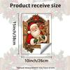 Vintage 3D Santa Claus Wall Sticker Self Adhesive Removable Bedroom Holiday Decor