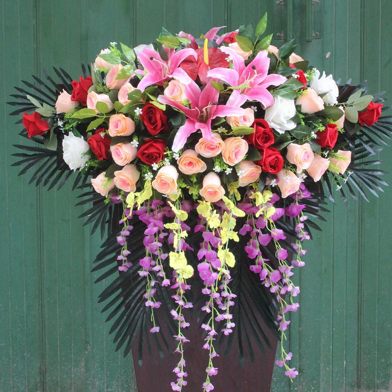 

Conference Room Artificial Flower Ornament - Reception Desk Decoration, Speaker s Stand Accent, Hanging or Drooping Table Arrangement.