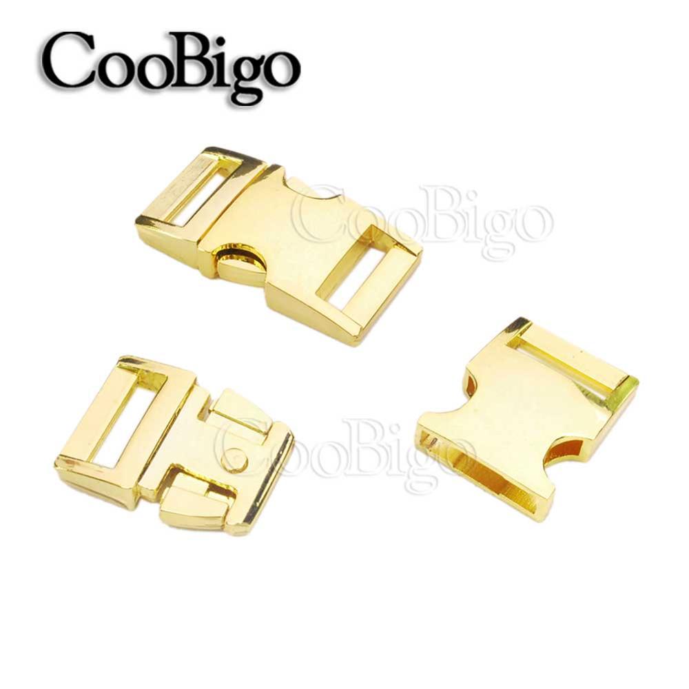 50pcs Quick Release Buckle Curved Paracord Buckles DIY Webbing Bracelet Outdoor Backpack Pets Collar Craft Accessories 5/8"