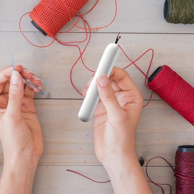 Автоматический нитевдеватель Автоматический нитевдеватель Вспарыватель швов 2-в-1 Инструмент для вдевания нитки в иглу и вспарывания швов Многофункциональный нитевдеватель United States