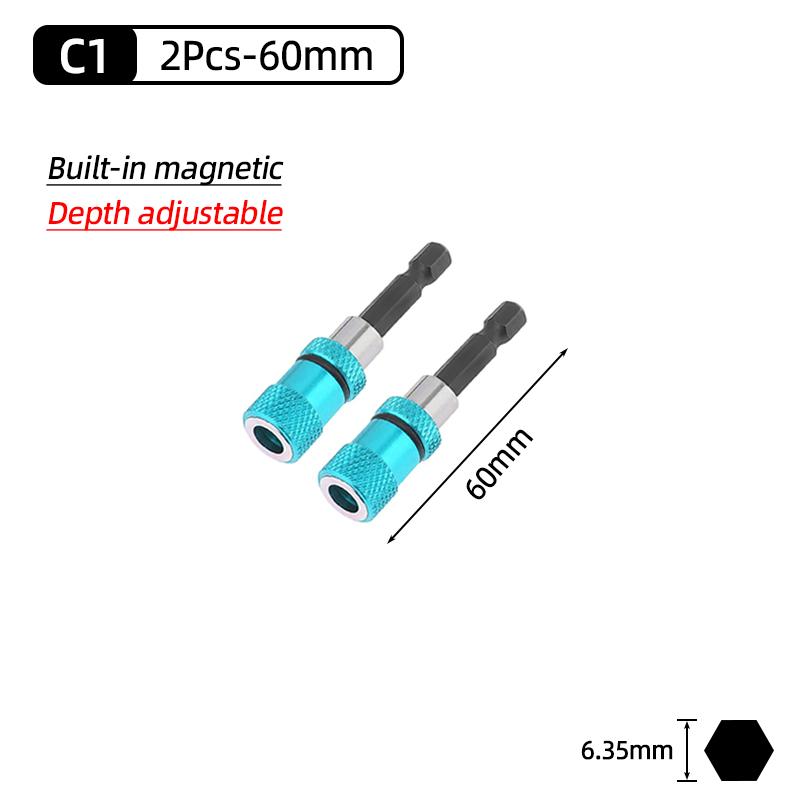 1/4" Hex Magnetic Screwdriver Bit Holder Quick Release Adapter Extension Rod Electric Drill Hand Tools 50/60/75/100/150/300mm