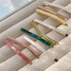 3pcs/set Acetate Barrettes Simple Oblong Geometric Hair Clips Hairpin Side Pins Cute Sweet Women Hair Accessories