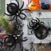 20/1pc Halloween Black Spider Balloons Large Foil Balloon Kids Inflatable Toys Horror Spider Halloween Props Party Decoration