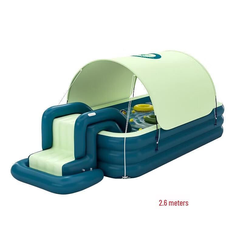 Автоматический надувной детский бассейн WEZHO с навесом