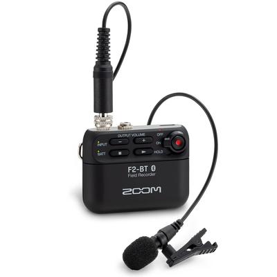 Zoom مسجل ميداني Zoom أسود طراز 32bit float F2-BT/B بتقنية Bluetooth® مدمجة