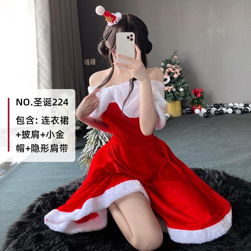 Fun Christmas Nightclub Uniform Live Streaming Host Clothes Christmas Costumes New Cosplay Role-playing Clothes Bunny Clothes