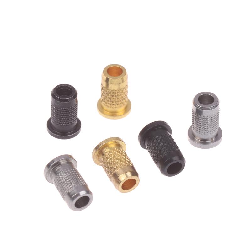 6 Pieces Iron Guitar Through Body String Mounting Ferrules Bushings For Electric Guitar Replacement Parts