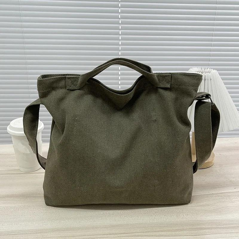 Youth Large Capacity Crossbody Bag, Letter Solid Color Shoulder Bag, Large Capacity Tote Bag, Student School Bag