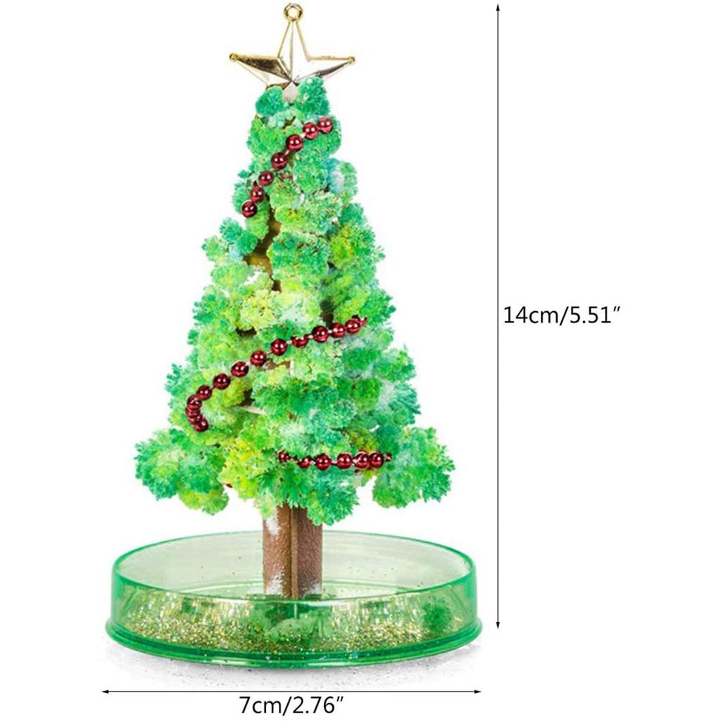 Novelty Funny DIY Visual Paper Crystals Growing Christmas Tree Science Toys Stocking Filler Gift