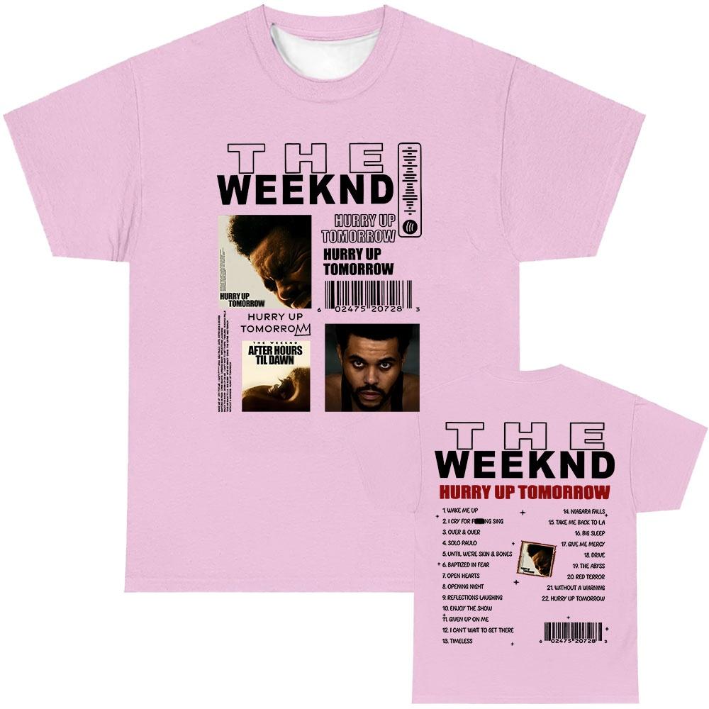 HIPHOP The Weekend Harry Up Tomorrow Tshirts 2025 New Album Fashion Printing T-shirt Round Neck Unisex Streetwear Male