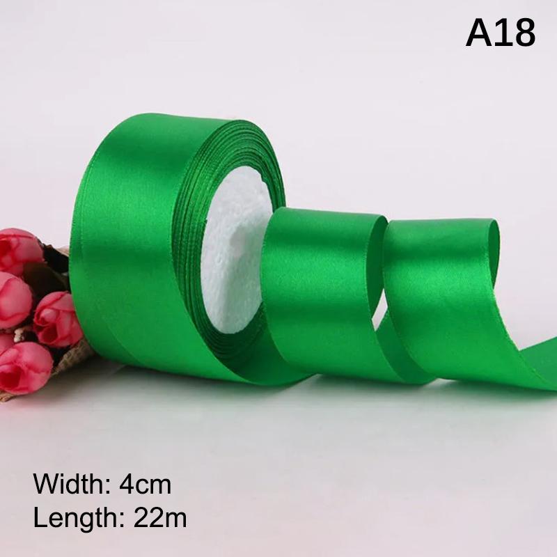 4 cm breites Satinband 25 Yards DIY Bastelbedarf für Rosenherstellung, Geschenkverpackung & Stuhllehnen-Dekoration