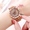 360 Degree Rotation Watches For Women Starry Sky Fashion Luxury Female Wrist Watch Women Jewelry