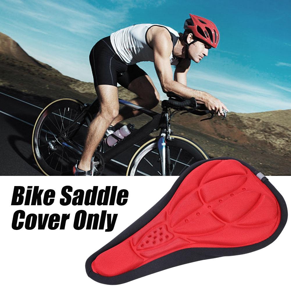 3D Mountain Road Bike Breathable Soft Seat Saddle Cover (Black)