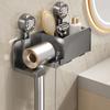 Wall Mounted Suction Cup Hair Dryer Holder Punch-free Hairdryer Organizer  Bathroom